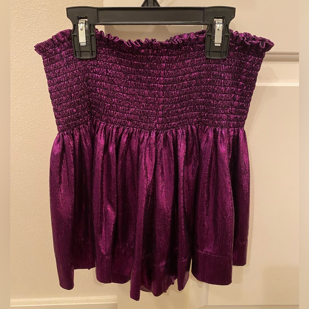 Pants Store Purple Sparkle Skirt Size XS